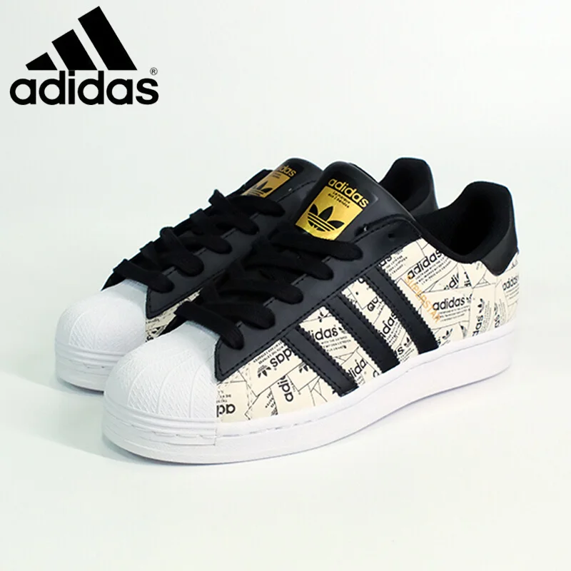 Adidas New Clover Shell Head Pictorial Color Men's and Women's Sports and Casual Shoes Couple Board Shoes sneakers