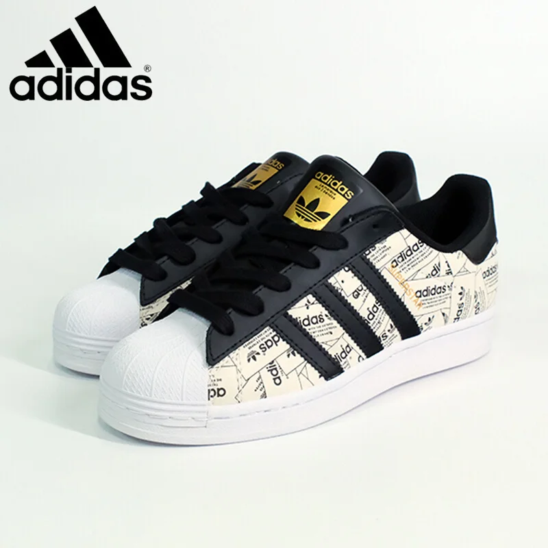 beauty products Sports and outdoors Adidas New Clover Shell Head Pictorial Color Men's and Women's Sports and Casual Shoes Couple Board Shoes sneakers